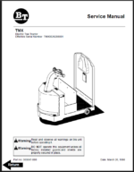 BT TMX Electric Forklift Master Service Manual