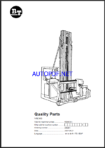 BT VRE150 Very Narrow Aisle Truck Quality Parts Manual