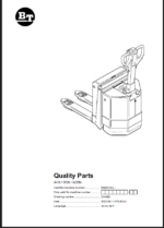 BT W18, W20, W20N Electric Pallet Truck Quality Parts Manual