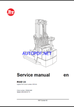 BT RWE120 Pedestrian Stacker Master Service Manual