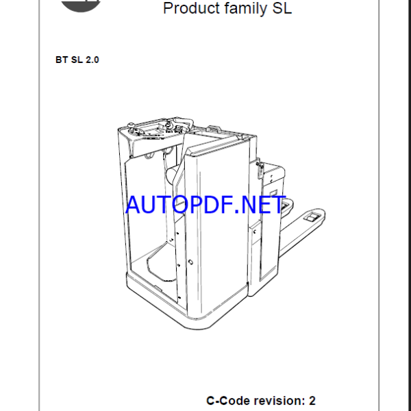 BT SL 2.0 Pedestrian Stacker Master Service Manual