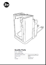 BT SL 2.0 - C020314-1 Electric Forklift Quality Parts Manual