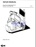 BT TE, TT Tow Tractor Repair Manual