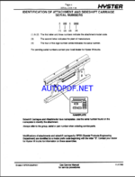 Hyster R30CH (A186) Rackloader Parts Manual