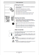 BT VRE150 Very Narrow Aisle Truck Operators Manual
