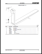 Hyster W25ZA2, W30ZA2 (B495) Forklift Parts Manual