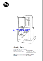 BT RR N1, N2, N3C, 14DC Reach Truck Quality Parts Manual
