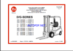 BT D-G Series 250-350 Diesel GPL Forklift Parts Manual (0350180R1)