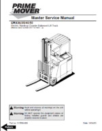 BT CRX30, CRX35, CRX40, CRX50 Electric Stand-up Lift Truck Master Service Manual (313706-000)