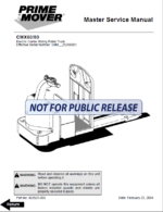 BT CMX60, CMX80 Rider Pallet Truck Master Service Manual