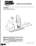 BT CMX60, CMX80 Electric Pallet Truck Master Service Manual