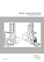 BT C15, VCE150, VCE125 Very Narrow Aisle Truck Repair Manual
