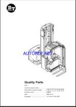 BT C15 Very Narrow Aisle Truck Quality Parts Manual