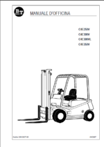 BT C4E250V, C4E300V, C4E300VL, C4E350V Electric Counterbalance Forklift Manuale D'Officina