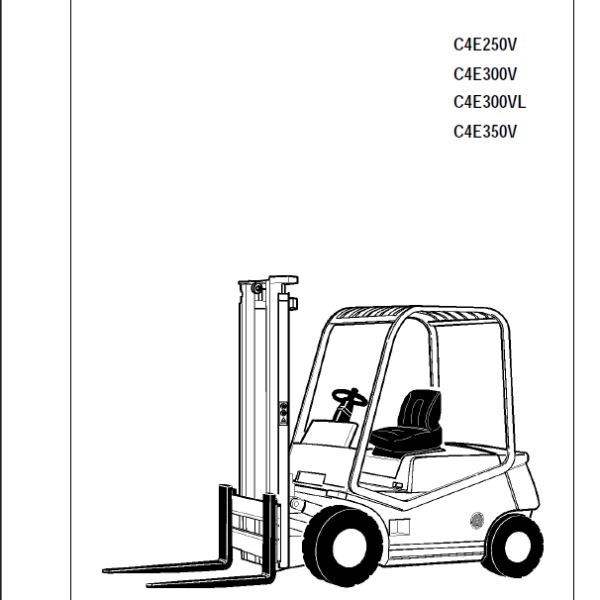 BT C4E250V, C4E300V, C4E300VL, C4E350V Electric Counterbalance Forklift Manuale D'Officina