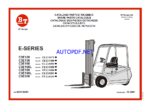BT C3E120, C3E160, C3E150, C3E160L, C3E180, C3E180L, C3E200 Electric Counterbalance Forklift Cargo Parts Manual