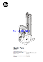 BT RRX35, RRX45, RDX30, RSX40, RSX50 Reach Truck Quality Parts Manual