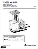 BT RR45 Reach Truck Quality Parts Manual