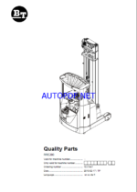 BT RRE200, RRE200C, RRE200E, RRE200EC Reach Truck Quality Parts Manual