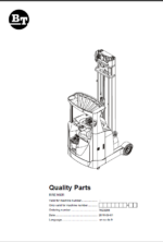 BT RRE160R Reach Truck Quality Parts Manual
