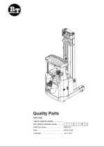 BT RRE160E Reach Truck Quality Parts Manual