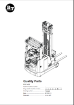 BT RRE140B Reach Truck Quality Parts Manual