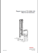 BT RRE140, RRE160, RRE180, RR200, RRE250 Reach Truck Repair Manual