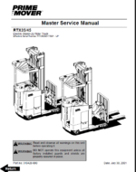 BT RTX35, RTX45 Stand-Up Rider Forklift Master Service Manual