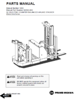 BT SMX45 Electric Pallet Truck Master Service Manual
