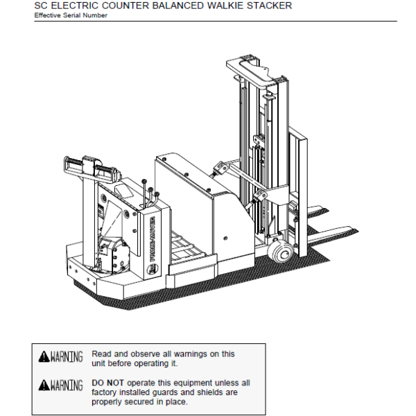 BT SMX45 Electric Pallet Truck Master Service Manual