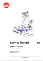 BT SWE120L, SWE160D Pedestrian Stacker Master Service Manual