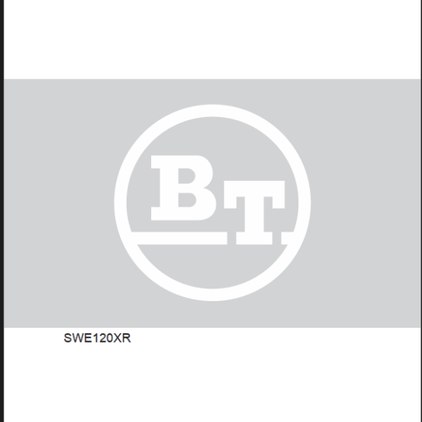 BT SWE120XR Pedestrian Stacker Repair Manual (7605992)
