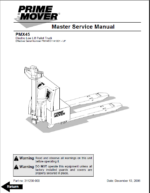 BT PMX45 Electric Pallet Truck Master Service Manual