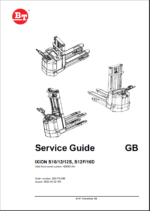 BT IXION S10, S12, S12S, S12F, S16D Pedestrian Stacker Service Guide