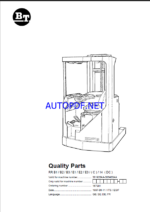 BT RR B1, B2, B3, E1, E2, E3C, 14DC Reach Truck Quality Parts Manual