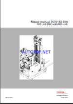 BT RRE120B, RRE140B, RRE160B Reach Truck Repair Manual