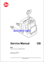 BT P24 Electric Pallet Truck Master Service Manual