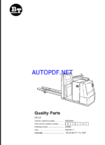 BT OS 2.0 Order Picker Quality Parts Manual