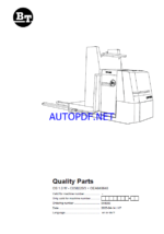 BT OS 1.0 W - C050225-3 + OEA848648 Order Picker Quality Parts Manual