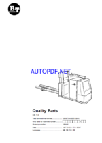 BT OS 1.0 Order Picker Quality Parts Manual