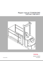 BT OME100N, OME100NW Order Picker Repair Manual