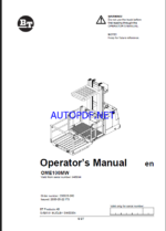BT OME100MW Order Picker Operators Manual