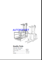 BT OME100M, OME100MW Order Picker Quality Parts Manual