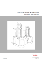 BT OME100H, OME100HC, OME120HW, OME120HWC Order Picker Repair Manual