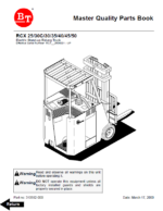 BT RCX25, RCX30C, RCX30, RCX35, RCX40, RCX45, RCX50 Reach Truck Quality Parts Manual