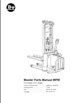 BT PPS 1000MX, PPS 1200MX Pedestrian Stacker Quality Parts Manual