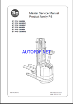 BT PPH 1600MX, PPS 1600MXD, PPS 1200MXF, PPS 1000MX, PPS 1200MX, PPS 1200MXS Electric Stacker Master Service Manual