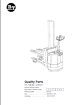 BT PPH 1600 MX - C030325-1 Pedestrian Stacker Quality Parts Manual