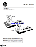 BT PMX, QMX Reach Truck Master Service Manual