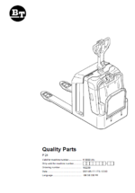 BT P24 Electric Pallet Truck Quality Parts Manual